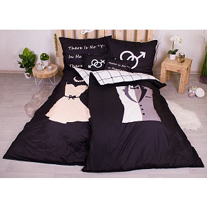 Sedmidílná sada povlečení LOVERS 140x200+70x90 Clothes