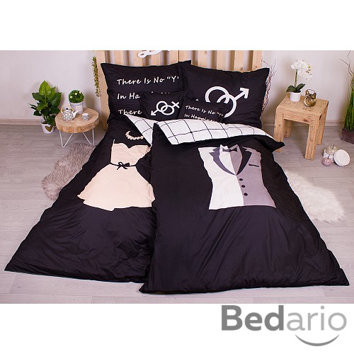 Sedmidílná sada povlečení LOVERS 140x200+70x90 Clothes