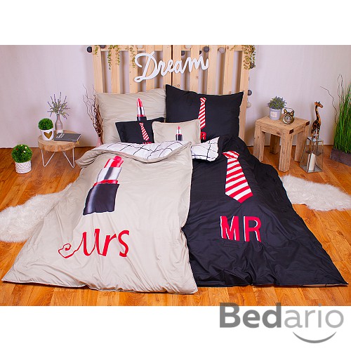 Sedmidílná sada povlečení LOVERS 140x200+70x90 Doplňky