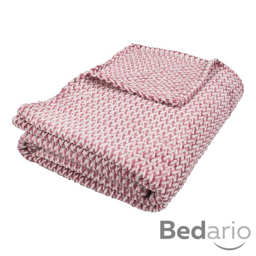 Mikroflanelová deka Christmass collection 230x200 - Růžová