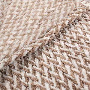 Mikroflanelová deka Christmass collection 230x200 - Hnědá