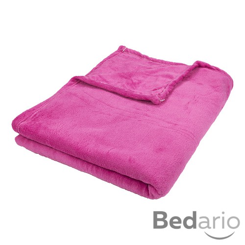 Mikroflanelová deka Premium 150x200 - Světle růžová