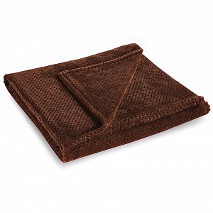 Mikroflanelová deka ŽAKÁR Premium 150x200 - Hnědá