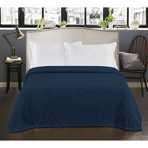 Velká mikroflanelová deka ŽAKÁR Premium 220x240 - Indigo