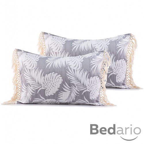 Luxusní žakárový povlak TROPICAL LEAVES 50x70