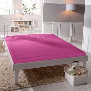 Jersey prostěradlo lycra DeLuxe 90x200 - Fuchsiová