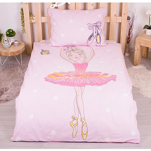 Bavlněné povlečení 140x200+70x90 Balerína