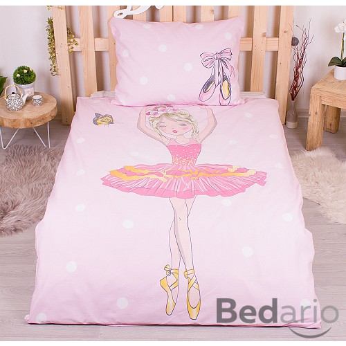 Bavlněné povlečení 140x200+70x90 Balerína