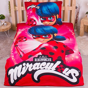 Bavlněné povlečení 140x200+70x90 Miraculous