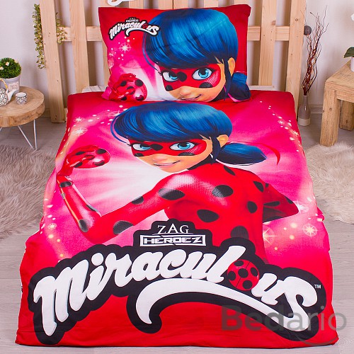 Bavlněné povlečení 140x200+70x90 Miraculous