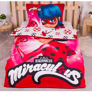 Bavlněné povlečení 140x200+70x90 Miraculous