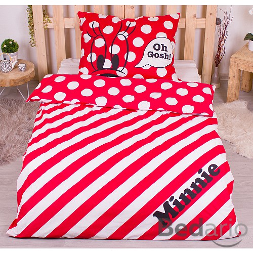 Bavlněné povlečení 140x200+70x90 Minnie Oh GOSH!