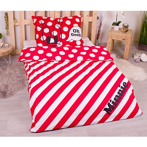 Bavlněné povlečení 140x200+70x90 Minnie Oh GOSH!
