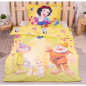 Bavlněné povlečení 140x200+70x90 Sněhurka