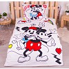 Povlečení z mikrovlákna 140x200+70x90 Mickey & Minnie RETRO