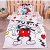 Povlečení z mikrovlákna 140x200+70x90 Mickey & Minnie RETRO