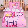 Bavlněné povlečení 140x200+70x90 Peppa Pig & unicorn