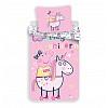 Bavlněné povlečení 140x200+70x90 Peppa Pig & unicorn