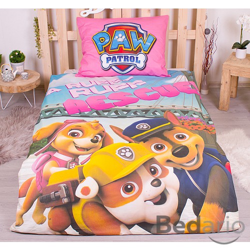 Bavlněné povlečení 140x200+70x90 Tlapková patrola Rescue