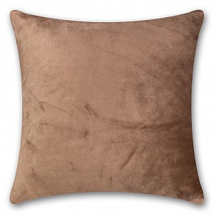 Povlak na polštářek mikroflanel 40x40 Světle hnědý