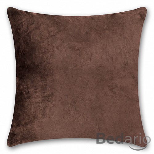 Povlak na polštářek mikroflanel 40x40 Tmavě hnědý