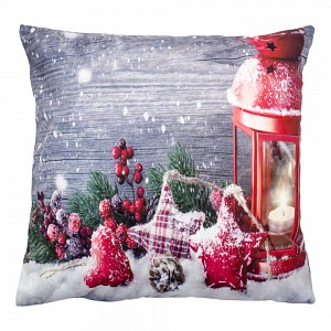 Povlak na polštářek mikroplyš 40x40 - Ozdoby s lucernou