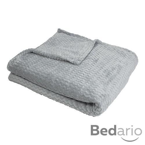 Velká mikrofaserová deka super soft 200x230 - Světle šedá