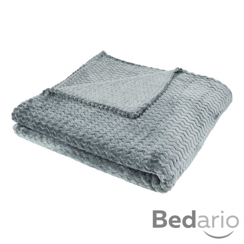 Mikrofaserová deka super soft 150x200 - Tmavě šedá