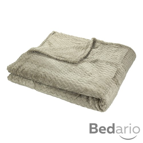 Velká mikrofaserová deka super soft 200x230 - Světle hnědá
