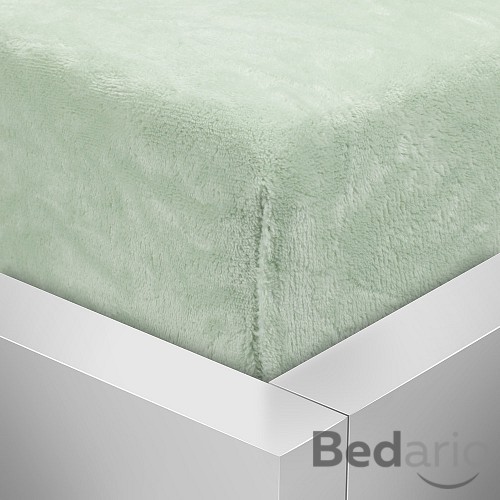 Mikroplyšové prostěradlo 180x200 Elegance - Mentolová