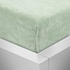 Mikroplyšové prostěradlo 90x200 Elegance - Mentolová