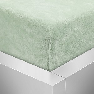 Mikroplyšové prostěradlo 160x200 Elegance - Mentolová
