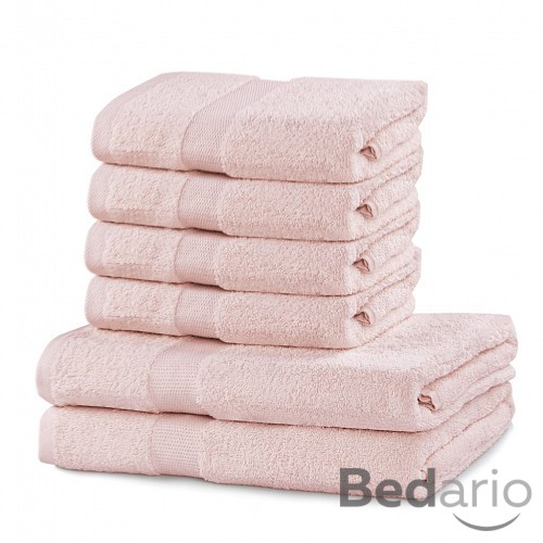 Set luxusních froté ručníků a osušek MARINA 4+2 Růžový