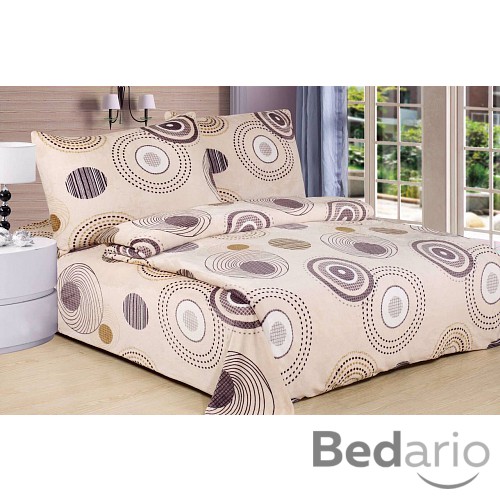 Mikroplyšové povlečení Premium 140x200+70x90 Fialové bubliny