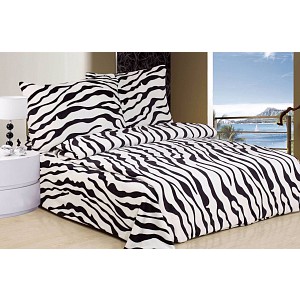 Mikroplyšové povlečení Premium 140x200+70x90 Zebra