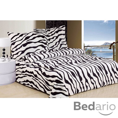 Mikroplyšové povlečení Premium 140x200+70x90 Zebra