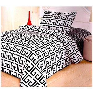 Francouzské povlečení Black & White - Ornament