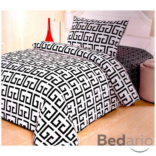 Francouzské povlečení Black & White - Ornament