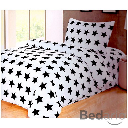 Francouzské povlečení Black & White - Stars