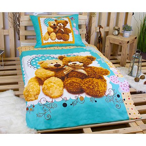 3D povlečení 140x200+70x90 Medvídek