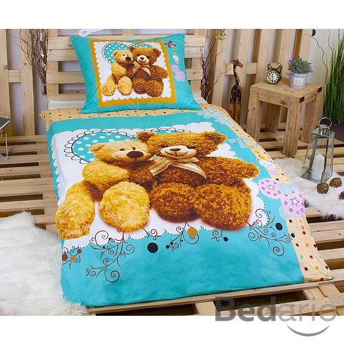 3D povlečení 140x200+70x90 Medvídek