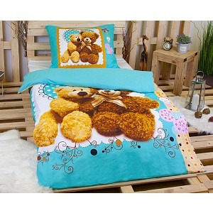 3D povlečení 140x200+70x90 Medvídek