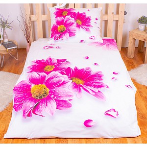 3D povlečení 140x200+70x90 Gerbera