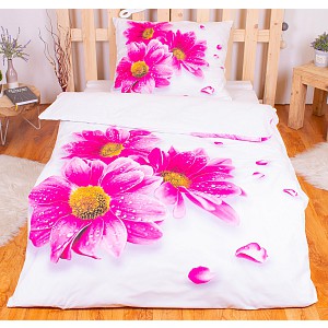 3D povlečení 140x200+70x90 Gerbera