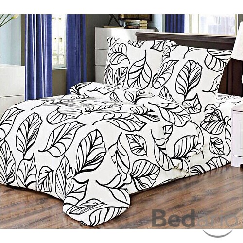 Francouzské mikroplyšové povlečení Premium - Listy