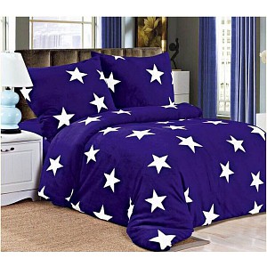 Francouzské mikroplyšové povlečení Premium - Hvězdy