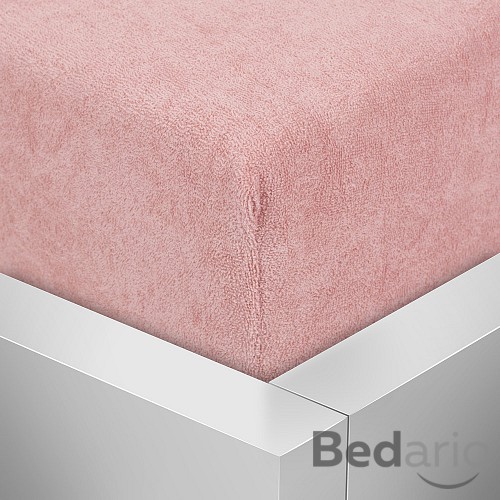 Froté prostěradlo do postýlky 60x120 Premium - Lososová