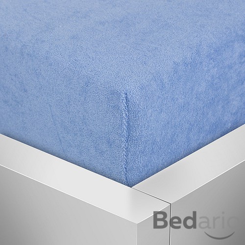 Froté prostěradlo 90x200 Premium - Nebeská modř