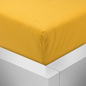 Jersey prostěradlo do postýlky 60x120 Premium - Zlatá