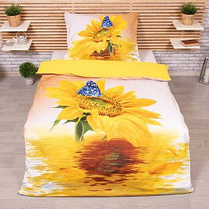 3D povlečení 140x200+70x90 Slunečnice
